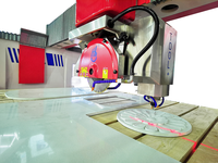 Máquina de Corte de Piedra con Sierra de Puente CNC de 5 Ejes para Mármol, Router CNC de Maquinaria Hualong, Precio de la Máquina Cortadora de Mármol de 5 Ejes