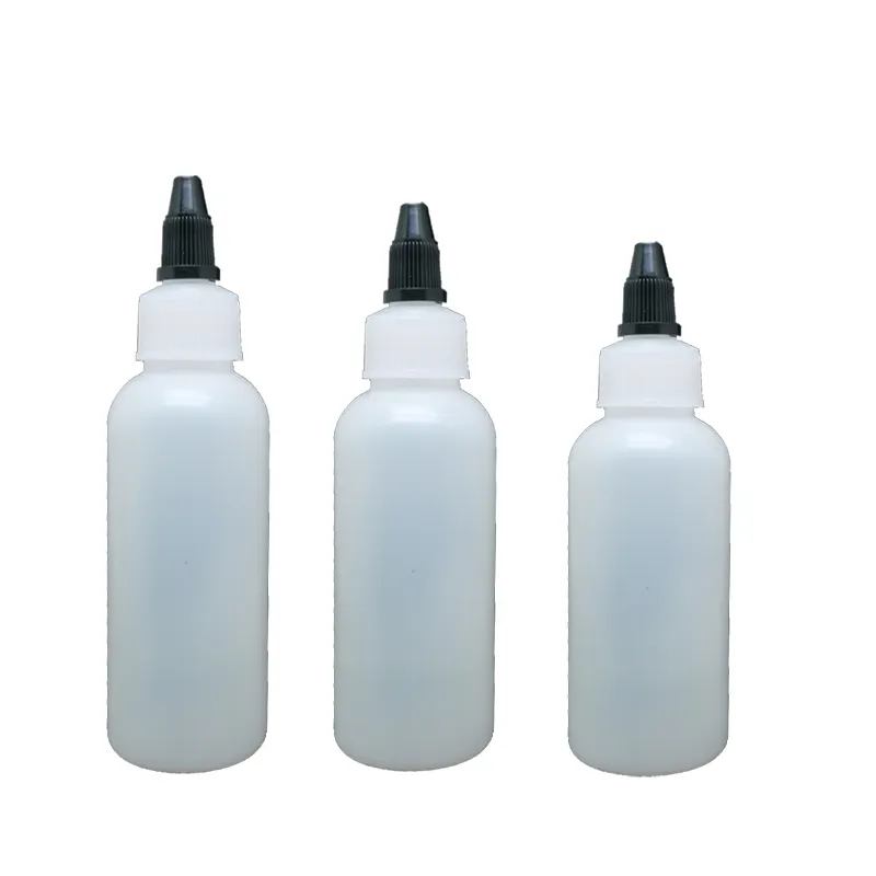 Лидер продаж, прозрачная ПЭ бутылка-пипетка, 60 мл, пластиковая бутылка-капельница для косметического лосьона
