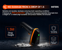 Escáner de Código de Barras Industrial Inalámbrico Rakinda S3 2D, Pistola de Escaneo de Códigos QR 2.4G, Sensor CMOS, 12 Horas de Funcionamiento