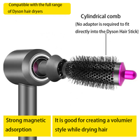 Grande brosse ronde améliorée pour Dyson Air Wrap Jumbo plus grande brosse ronde ovale volumisante pour accessoires Dyson Airwrap