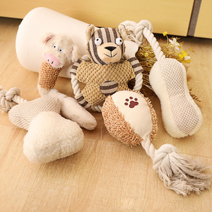 ODM/OEM giocattoli di peluche per animali domestici su misura corda di cotone interattivo cane da masticare giocattolo per la pulizia dei denti a forma di osso giocattoli di lusso per cani - Product Image 2