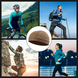 Yaz nefes soğutma kafatası kapaklar kask astar anti-ter fitilleme bisiklet koşu motosiklet sert şapka astar altında sürme - Product Image 3
