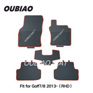 <span class=keywords><strong>Tapis</strong></span> <span class=keywords><strong>de</strong></span> <span class=keywords><strong>sol</strong></span> <span class=keywords><strong>de</strong></span> voiture Volkswagen <span class=keywords><strong>Golf</strong></span> <span class=keywords><strong>7</strong></span>, ensemble complet, PVC 2D imperméable <span class=keywords><strong>de</strong></span> 10 mm d'épaisseur, toutes saisons, pour 2013-2017 - Product Image 2