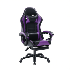 Silla de Juego Ergonómica DB, Silla de Oficina Reclinable de Cuero PU con Reposapiés para Adultos - Product Image 1