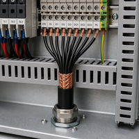 Câble de commande multiconducteurs isolé en PVC, blindé en cuivre tressé, pour circuits de commande, directement de l'usine