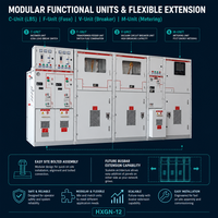 HXGN-12 11kV 12kV Unité de commutation annulaire métallique isolée à l'air (RMU) de type SF6