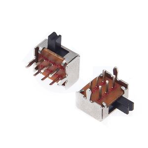 Interruptor de Palanca SK-22D07 de 2 Posiciones y 6 Pines, Altura de Palanca de 3.0/4.0 mm, Tipo Horizontal/Vertical con Orificio Pasante para PCBs - Product Image 2