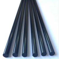 Barres/Polonais/bâtons légers ronds solides de carbone de Pultrusion de Rod de fibre de carbone
