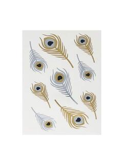 Venta al por mayor <span class=keywords><strong>tatuaje</strong></span> temporal barata <span class=keywords><strong>de</strong></span> moda <span class=keywords><strong>de</strong></span> oro metálicos plumaje <span class=keywords><strong>de</strong></span> La etiqueta engomada <span class=keywords><strong>para</strong></span> hombres y mujeres - Product Image 1