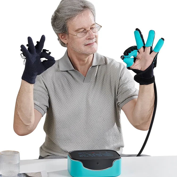 回復手袋をミラーリングする手を傷つけずに高品質のスポーツリハビリテーションロボットミトン空気圧リハビリテーション