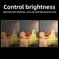 Mini projecteur d'étoiles USB 2-en-1, lampe de nuit, projecteur de vagues océaniques LED blanc chaud, lampe de projection au plafond pour chambre d'enfant