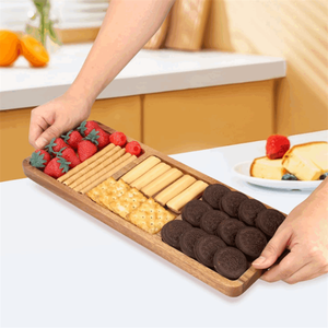 Plateau de présentation de fromages en bois moderne assiette à <span class=keywords><strong>brunch</strong></span> sculptée et plateau de service de fruits pour le salon en gros - Product Image 3