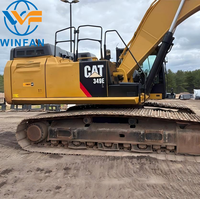 Prix FOB Compétitif pour une pelle sur chenilles hydraulique d'occasion Caterpillar Cat 349E pour les distributeurs mondiaux de machines de construction