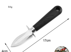มีดหั่นหอยนางรมหอยสแตนเลสที่เปิดอาหารทะเลหอย - Product Image 6