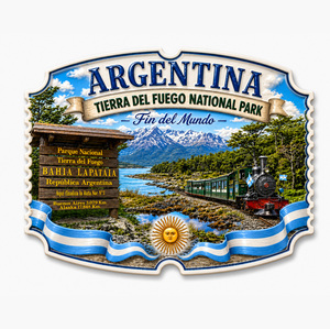 Nuevo Imán de Resina para Refrigerador con Diseño de Marco Arqueado 3D, Recuerdo de <span class=keywords><strong>la</strong></span> Atracción Turística del Cementerio <span class=keywords><strong>Recoleta</strong></span> de Argentina - Product Image 4