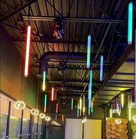 Mini Tubo de Luz LED de 360 Grados, Luces de Discoteca, Tubo LED para Exteriores, Color Negro