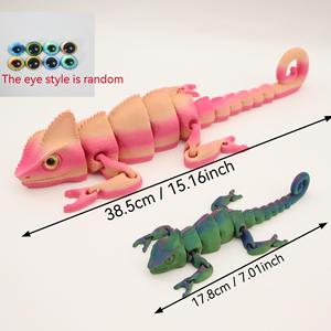 Jouet de simulation créatif 3D imprimé en 3D, dragon caméléon SDL06, multicolore, articulations mobiles, lézard, ornement 3D, cadeau, vente chaude - Product Image 2