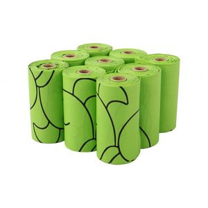 High Quality Custom Printed 100% Biodegradable Eco-Friendly <b>Compostable</b> Pet Waste <b>Bags</b> Cornstarch & Polyester for Dog Poop Clean - Product Image 3