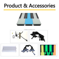 Lampes de jardin en briques pour l'aménagement extérieur, éclairage LED interactif pour piste de danse, indice de protection IP67, éclairage RGB, interaction audio, intensité réglable