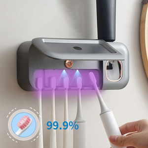 <span class=keywords><strong>Stérilisateur</strong></span> de brosse à dents UV portable intelligent, 5 emplacements, rechargeable par USB Type-C, désinfectant multifonctionnel avec capteur intelligent - Product Image 1