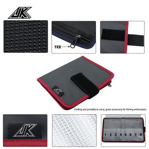 Bolsa de Pesca JK de PVC, Serie de Bolsas de Aparejos de Pesca con Ranuras de Malla Resistente para Lago, Río y Arroyo - Product Image 3