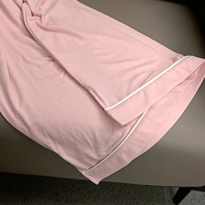 Best Seller for <b>Ladies</b> High Quality V-Neck Sleepwear Modal <b>Nightdress</b> Breathable Milk Silk & Polyester for Spring Season - Product Image 3