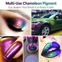 Poudre de pigment nacré effet caméléon super chromé pour cosmétiques, ongles, yeux et peintures automobiles