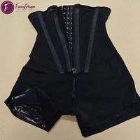 Shorty Gainant Femme à Double Compression Réglable avec 4 Baleines en Acier pour un Ventre Plat, Rehaussement des Fesses et un Effet Respirant
