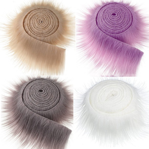 Cintas de Pelo Sintético Largo Multicolor, 4 Piezas/Set, Decoración para Árbol de Navidad, Falda, Barba de Gnomo, Adorno para Corona de Navidad y Disfraces - Product Image 2