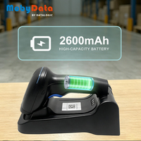 Escáner de Código de Barras Inalámbrico de Escritorio Mobydata HS400BT para Gestión de Inventario, Lector de Códigos de Barras 1D y 2D