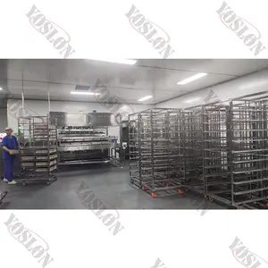 Yoslon thiết bị nhà bếp OEM thép không gỉ bánh mì Pan Cooler bánh khay giá xe đẩy thực phẩm 40*60 nướng lò khay xe đẩy