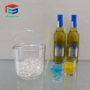 Sert plastik kovalar 2L kırılmaz plastik buz kovası polikarbonat buz kovası kapaklı - Product Image 5