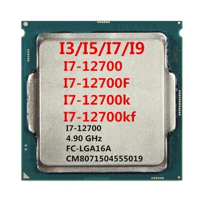 Tersedia i7-12700KF/i7-12700/ i7-12700K/ i7-12700F baru boks generasi 12 CPU Core i3 i5 i7 i9 12900K LGA 1700 prosesor Cpu