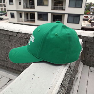 Liens incorporés chapeau de Baseball vert personnalisable à la mode Design sportif arcs motif caoutchouc Logo taille unique pour couvre-chef de camp - Product Image 4