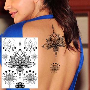 Autocollant de <span class=keywords><strong>tatouage</strong></span> temporaire au <span class=keywords><strong>henné</strong></span> noir pour femmes et hommes, <span class=keywords><strong>tatouage</strong></span> temporaire pour les mains - Product Image 5