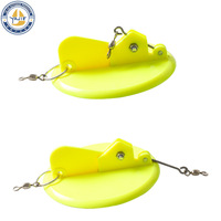 Réglable Trolling Disc Diver Deep Diver Cercle Forme Plastique Dipsy Pêche Diver Board Paravan Downrigger Rabot
