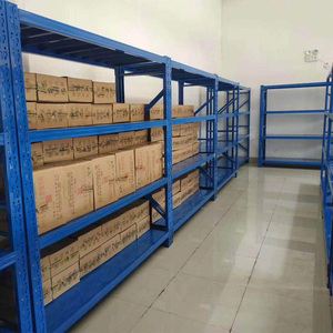 Supports de stockage solides et durables à 5 niveaux, supports de stockage légers, étagère en métal bleu noir blanc populaire, support de quincaillerie pour entrepôt - Product Image 5