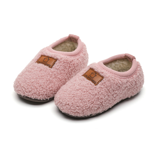 Зимние Детские хлопковые тапочки, детская обувь на мягкой подошве для малышей, нескользящая плюшевая обувь для мальчиков и девочек, домашняя обувь для дома - Product Image 2