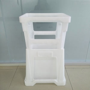 Seau carré en plastique, pot carré blanc pour fleur coupée pour le marché hollandais - Product Image 6