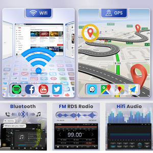 เครื่องเล่นมัลติมีเดียในรถยนต์ขนาด 7 นิ้ว แบบ 2Din สำหรับรถฮีโน่ รุ่น 338 ปี 2018 พร้อมระบบ <span class=keywords><strong>GPS</strong></span>, Wireless Carplay, Android Auto และเครื่องเล่น DVD - Product Image 4