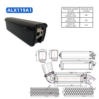 Boîtier de batterie OEM ALX119A1 avec logement de batterie intégré au tube inférieur pour vélo électrique 48V
