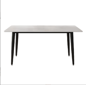 Hot Bán Chất Lượng Cao Phòng Ăn Đồ Nội Thất Bảng Ý Thiết Kế Đá Cẩm Thạch Slate Top Và Kim Loại Khung Bàn Ăn - Product Image 1