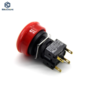 <b>Push</b> <b>Button</b> <b>Switch</b> A165E-S-01 16mm Round Momentary Action <b>Switch</b> for Industrial Automation Electrical Control Panel Parts - Product Image 1
