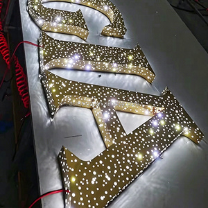 Decorazione Luminosa a LED con Effetto Cielo Stellato, Scritte Stereoscopiche per Sfondo di Sale Live Streaming, Parole Pubblicitarie per Edifici e Uffici - Product Image 6