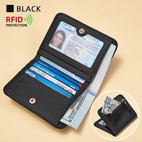 Portefeuille anti-vol personnalisé avec blocage RFID, fabriqué en usine BSCI, léger, protège les cartes de crédit pour un usage quotidien et en voyage