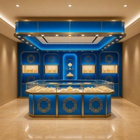 Meuble de Présentation Îlot Personnalisé pour Bijouterie, Vitrine de Luxe pour Bijoux, Aménagement de Magasin pour Boutiques et Centres Commerciaux