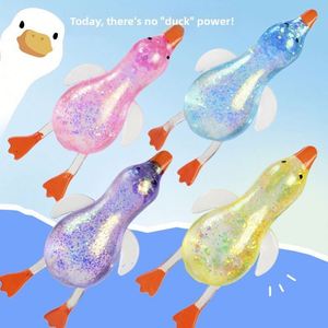 Mini Pato de Cristal con Polvo Dorado, Novedoso Juguete Antiestrés de Rebote Lento para Jóvenes, Venta al por Mayor - Product Image 1