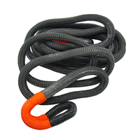 Kit de Corde Cinétique 32mm*9m B.S.15.5t avec Manilles Souples pour Remorquage et Récupération, Outils d'Urgence Tout-Terrain 4x4