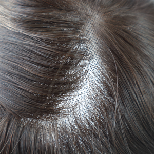 -<span class=keywords><strong>ARES</strong></span> duradero capaz de tinte de cabello Remy indio pieza hombres tupé peluca - Product Image 2