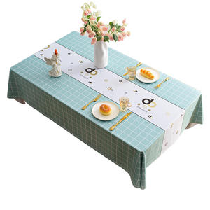 ผ้าปูโต๊ะลายตาราง PVC ผ้าปูโต๊ะทรงสี่เหลี่ยมผืนผ้าพิมพ์ลายสไตล์นอร์ดิกกันน้ำกันน้ำมันผ้าคลุมโต๊ะรับประทานอาหารที่บ้าน - Product Image 3